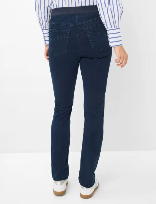 Brax Pamina Trousers Navy Short Length