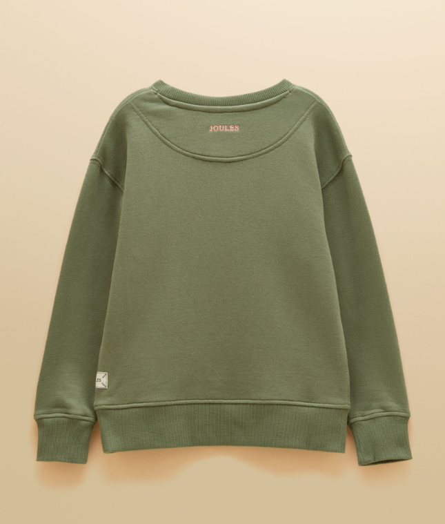 Joules Please Can I Have A Pony Sweatshirt Khaki