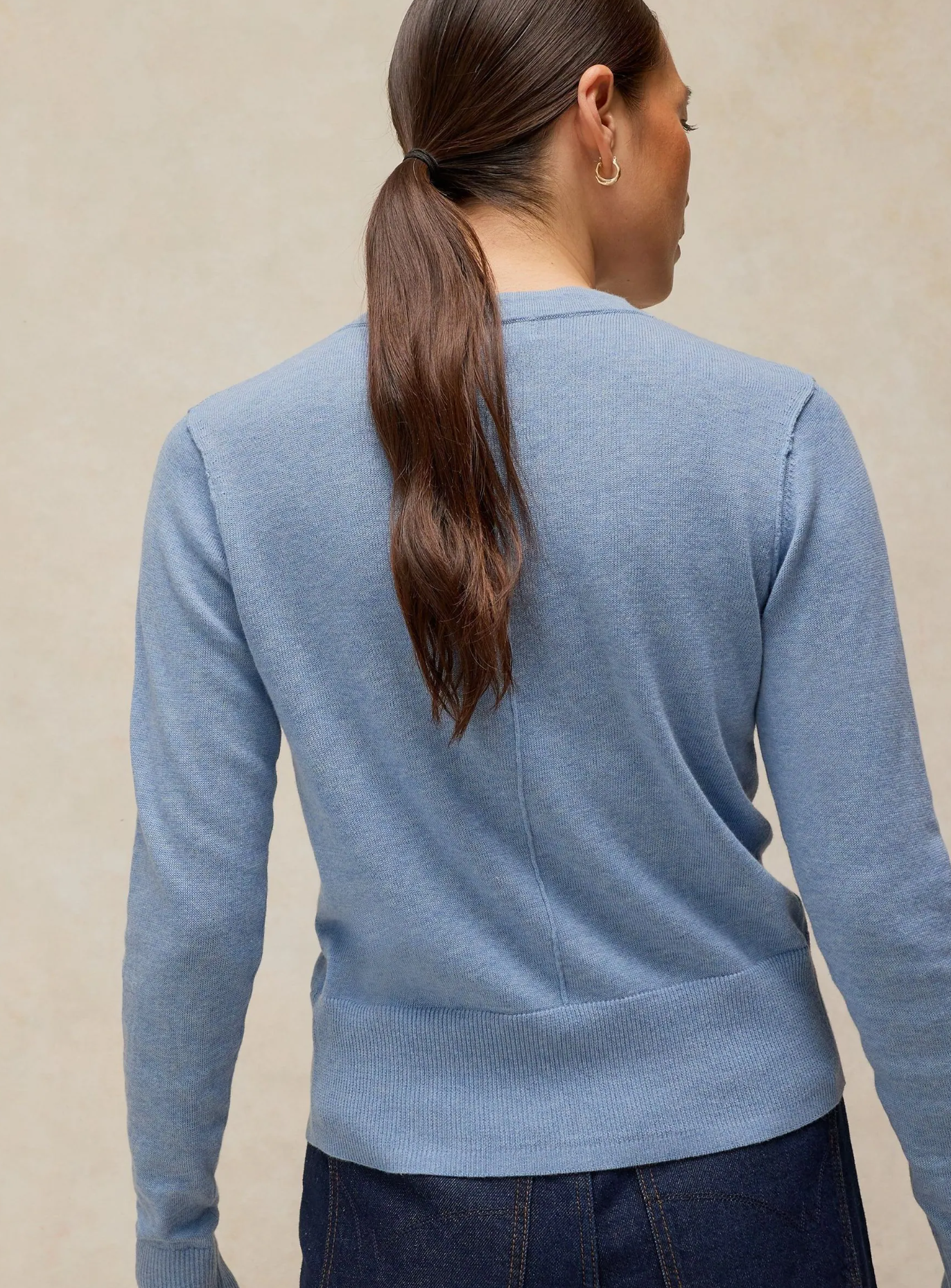 White Stuff Lois Cardigan Mid Blue