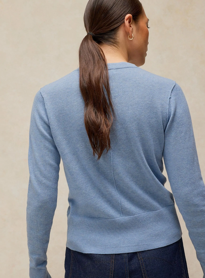 White Stuff Lois Cardigan Mid Blue