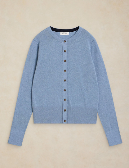 White Stuff Lois Cardigan Mid Blue