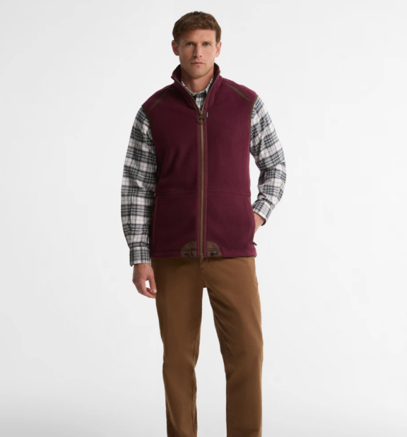Barbour Langdale Gilet Dark Bordeaux