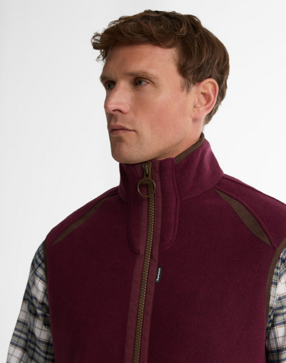 Barbour Langdale Gilet Dark Bordeaux