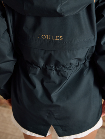 Joules Everdry Waterproof Packable Raincoat With Hood Navy
