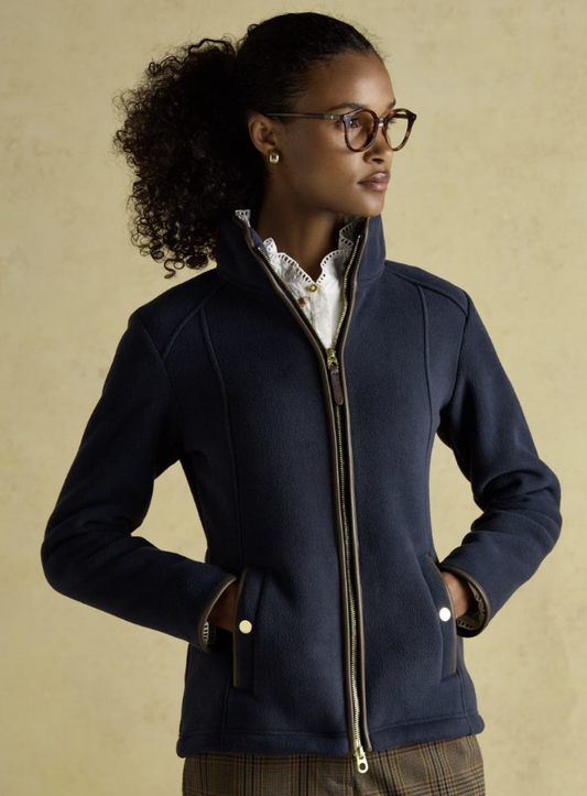 Joules Heritage Regular Zip Up Polar Fleece Navy