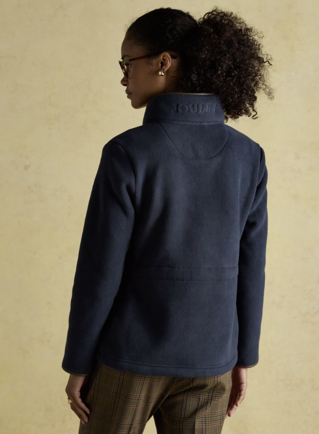 Joules Heritage Regular Zip Up Polar Fleece Navy
