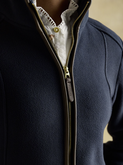 Joules Heritage Regular Zip Up Polar Fleece Navy