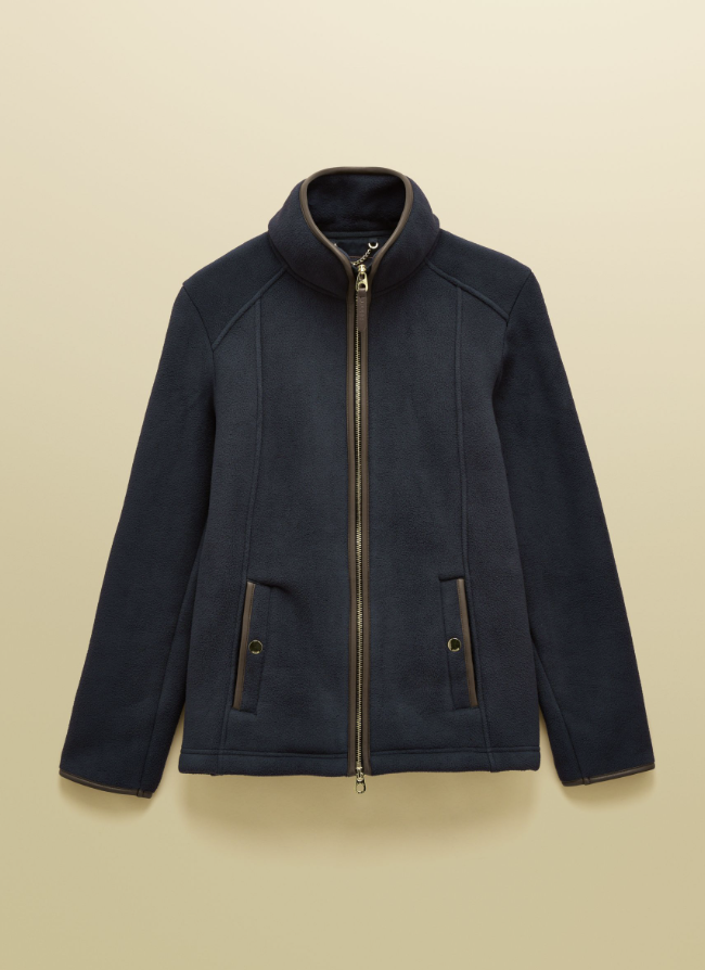 Joules Heritage Regular Zip Up Polar Fleece Navy