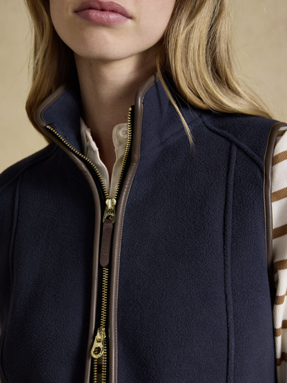Joules Heritage Regular Fleece Gilet Navy