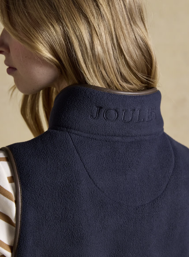 Joules Heritage Regular Fleece Gilet Navy