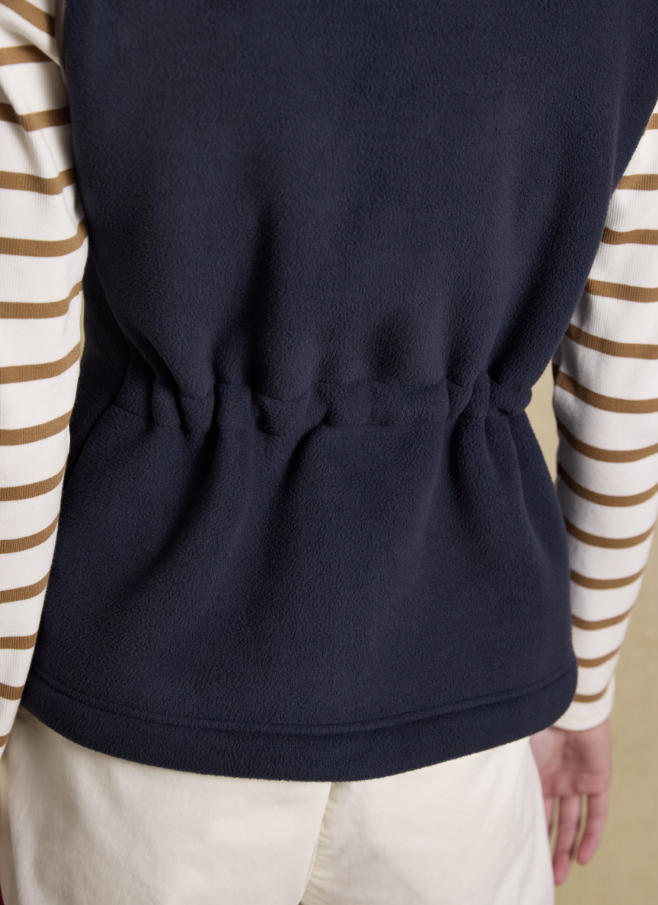 Joules Heritage Regular Fleece Gilet Navy