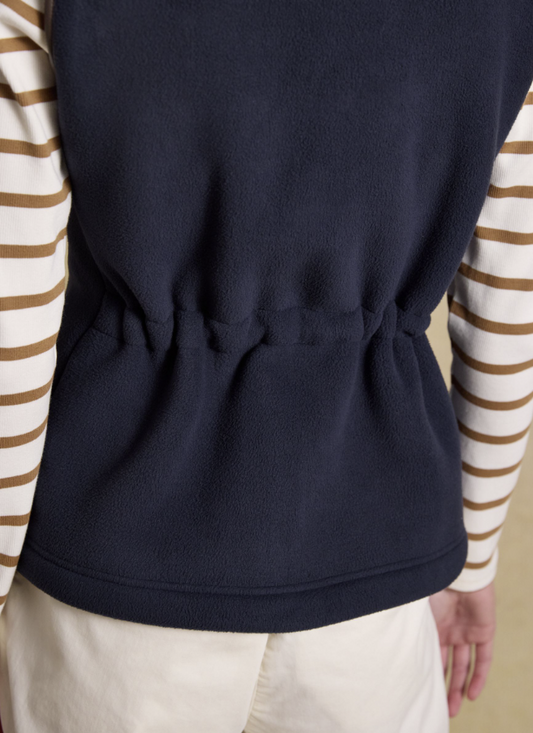 Joules Heritage Regular Fleece Gilet Navy