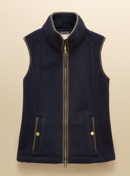 Joules Heritage Regular Fleece Gilet Navy