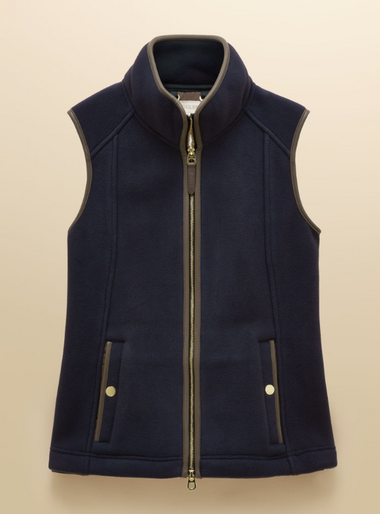 Joules Heritage Regular Fleece Gilet Navy