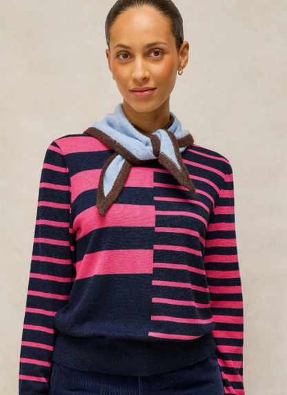 White Stuff Katie Stripe Jumper Navy