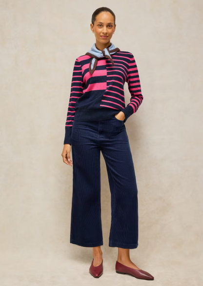 White Stuff Katie Stripe Jumper Navy