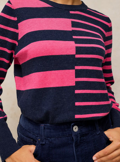 White Stuff Katie Stripe Jumper Navy