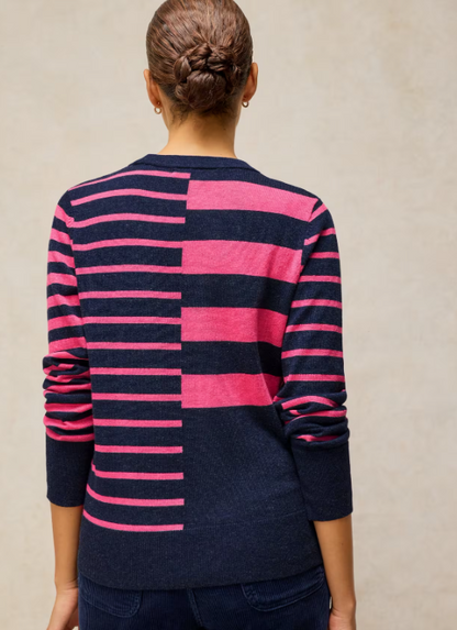 White Stuff Katie Stripe Jumper Navy