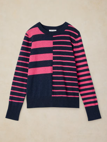 White Stuff Katie Stripe Jumper Navy