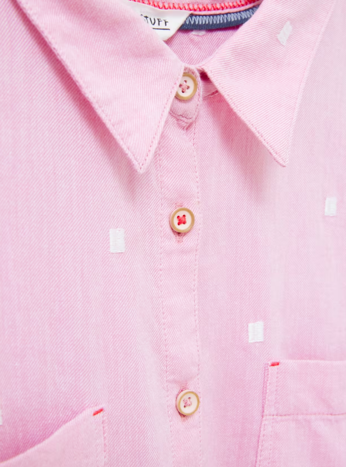 White Stuff Libby Organic Cotton Shirt Pink Multi