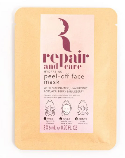 The Somerset Toiletry Co. Repair & Care Acai Berry Scented Peel Off Face Mask 3 Pack