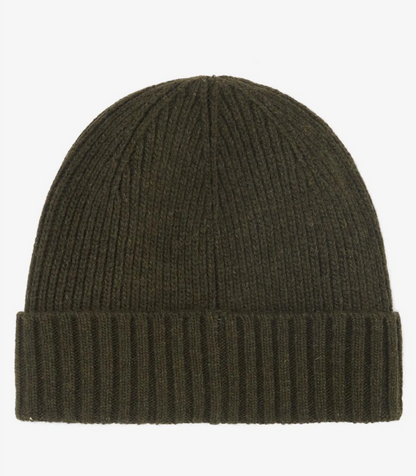 Barbour Carlton Beanie Hat Dark Green