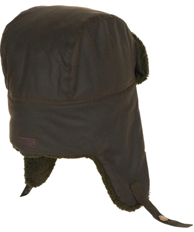 Barbour Morar Wax Trapper Hat Olive
