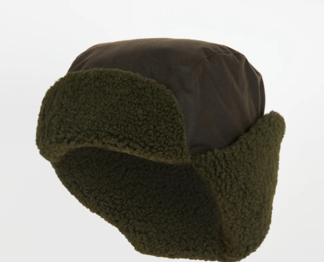 Barbour Morar Wax Trapper Hat Olive