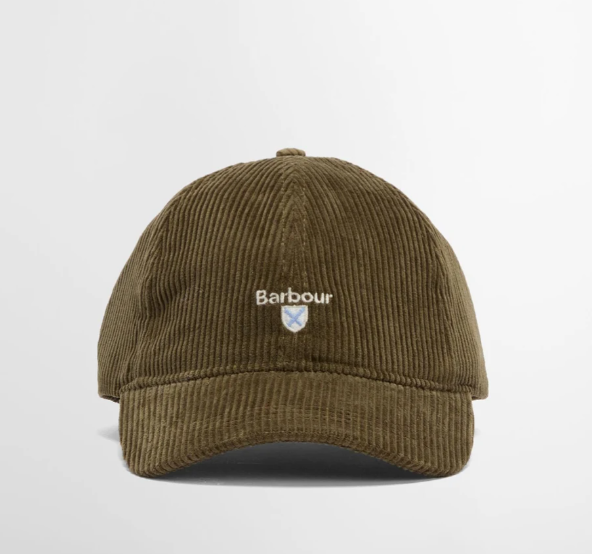 Barbour Preston Cord Cap Olive