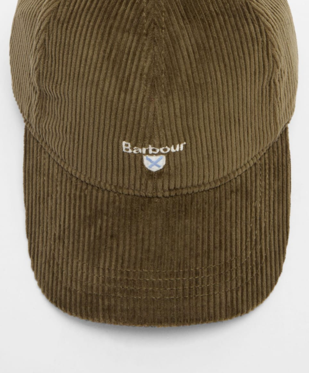 Barbour Preston Cord Cap Olive