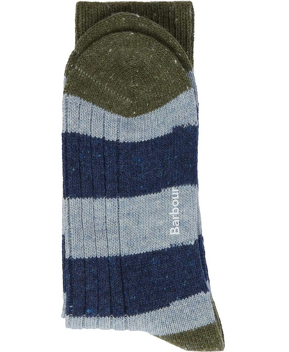 Barbour Houghton Stripe Socks Bluestone / Navy