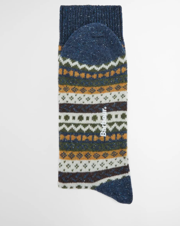 Barbour Fair Isle Socks 2 Pack - Classic Mix