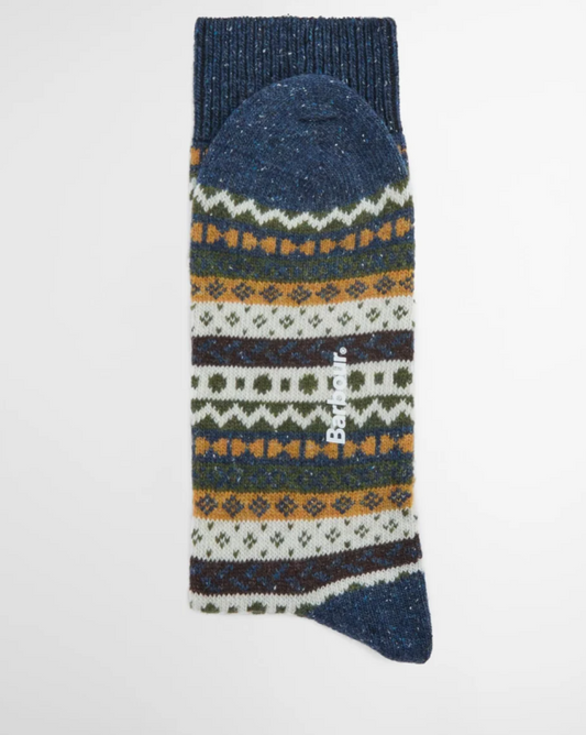 Barbour Fair Isle Socks 2 Pack - Classic Mix