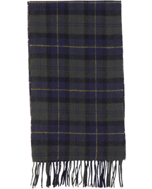 Barbour Tartan Lambswool Scarf Olive Night