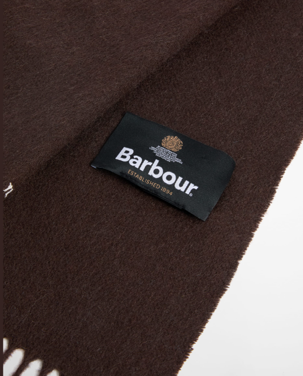 Barbour Plain Lambswool Scarf Rustic