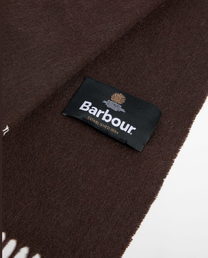 Barbour Plain Lambswool Scarf Rustic