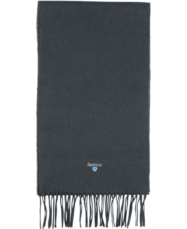 Barbour Plain Lambswool Scarf Forest Green