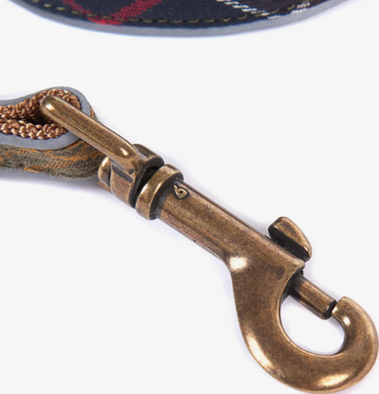Barbour Reflective Tartan Dog Lead Classic Tartan