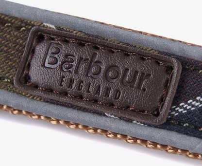 Barbour Reflective Tartan Dog Lead Classic Tartan