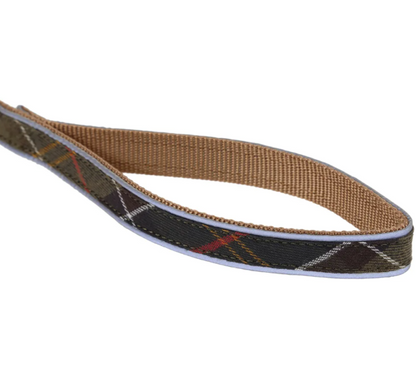 Barbour Reflective Tartan Dog Lead Classic Tartan