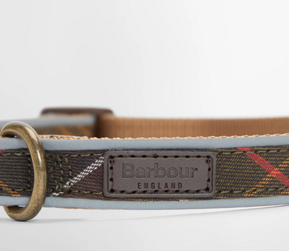 Barbour Reflective Tartan Dog Collar Classic Tartan