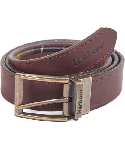 Barbour Reversible Tartan Leather Belt