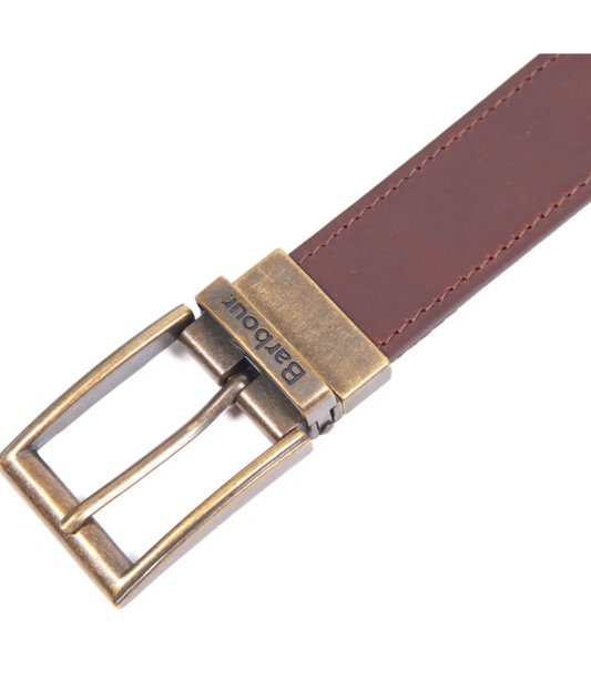 Barbour Reversible Tartan Leather Belt