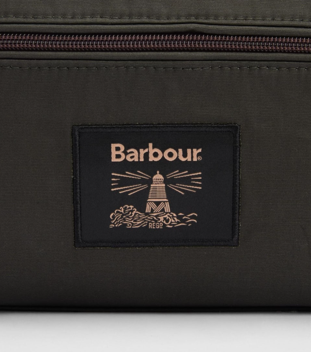 Barbour Wax Washbag Olive / Beacon