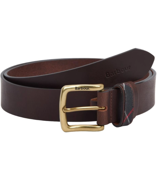 Barbour Esk Leather Belt Brown