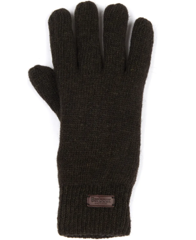 Barbour Carlton Knitted Gloves Dark Green