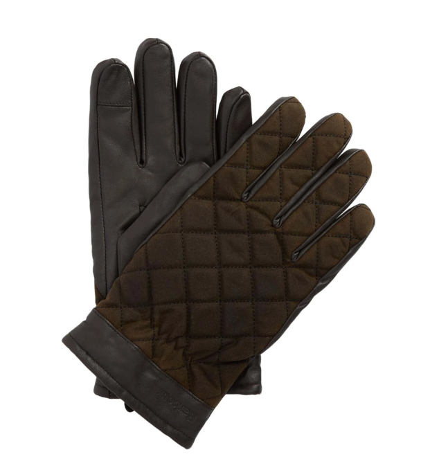 Barbour Dalegarth Gloves Olive / Brown