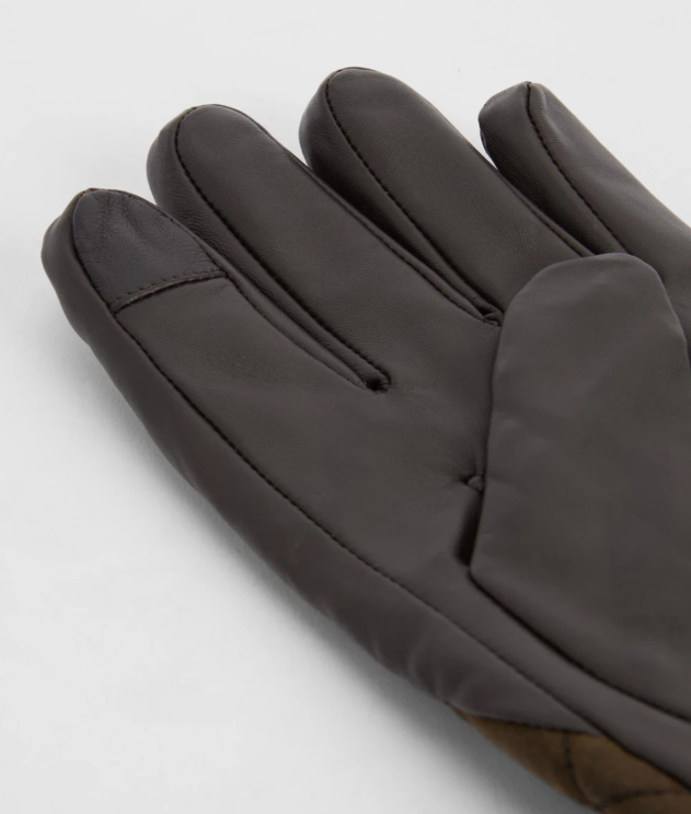 Barbour Dalegarth Gloves Olive / Brown