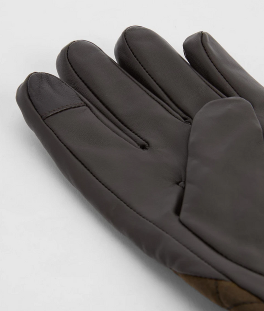 Barbour Dalegarth Gloves Olive / Brown