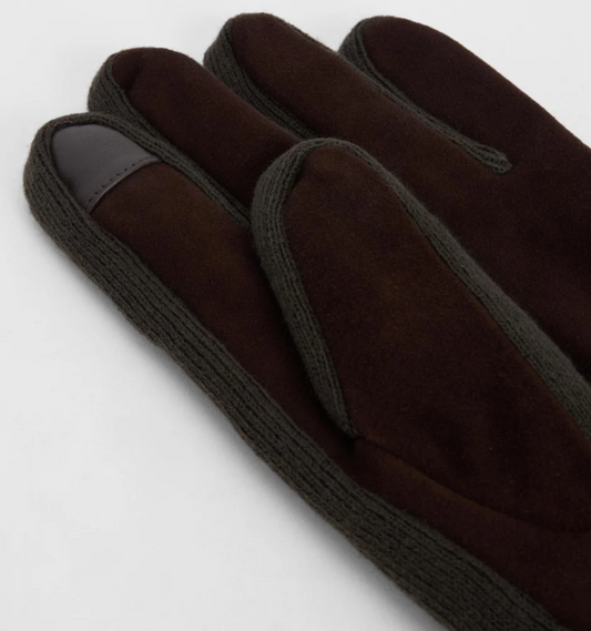 Barbour Magnus Gloves Brown / Olive